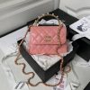 Design Chanel Lambskin Clutch With Chain with Imitation Pearls & Enamel