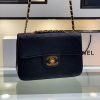 Design VINTAGE CHANEL BLU JUMBO BAG, MAXI LOGO, RARE