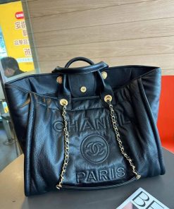 Guaranteed Authentic Chanel Calfskin Deauville Tote