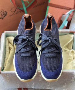 360 Flexy Walk Leather-Trimmed Knitted Wish Wool Sneakers