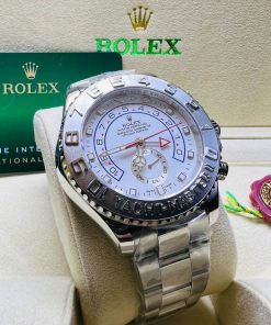 Design Rolex Yacht-Master II White Dial 44mm Men's Watch