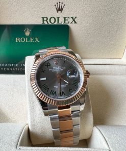 Design Rolex Datejust 41mm Steel and Everose Gold Mens Watch