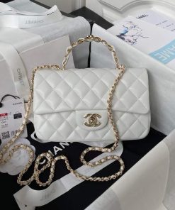Design CHANEL Lambskin Quilted Mini CC Pearl Crush Rectangular Flap