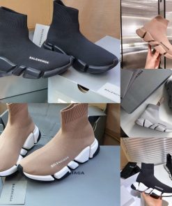 Design BALENCIAGA SPEED LOGO-PRINT SNEAKERS