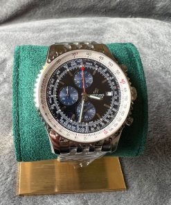 Design Breitling Navitimer 42mm Black Dial Stainless Steel Mens Watch