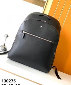 Design Montblanc Men's Black Sartorial Medium Grained-leather Backpack