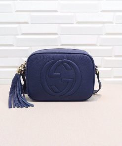 Design GUCCI Cellarius Calfskin Small Soho Disco Bag Dark Cipria