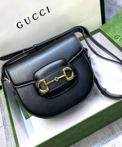Design GUCCI HORSEBIT 1955 series mini semi-circular handbag