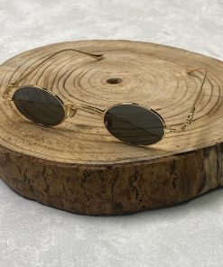 Design Piece Men's Vintage Punk Personality Small Round Metal Frame Fashion Glasses for Outdoors