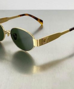 Design Celine TRIOMPHE 01 Metal Oval Sunglasses