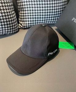 Design Prada Baseball cap Blue Size M Unisex Near Mint