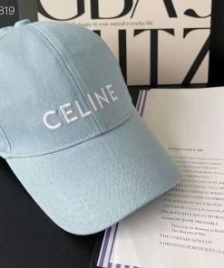 Design CELINE Embroidered Logo Baseball Cap