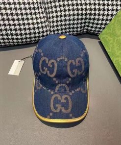 Design GUCCI Denim GG Monogram Baseball Hat