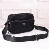 Design Prada Men Nylon Shoulder Bag-Black