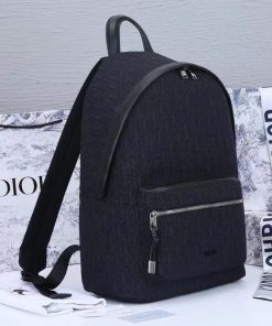 Design CHRISTIAN DIOR Oblique Calfskin Rider Backpack Beige