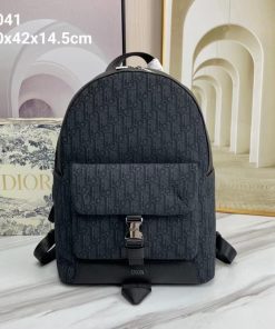 Design DIOR 8 BACKPACK Beige and Black Dior Oblique Jacquard