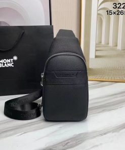 Design Montblanc Real Leather Chest Bag