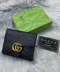 Design GUCCI Guccissima Icon Signature 6 Key Holder Case Black