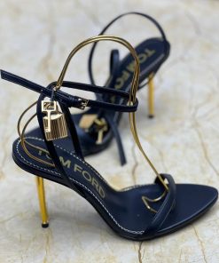 Design TOM FORD Black 105mm Padlock Stiletto Heels