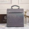 Design GOYARD Grey Chevron Print Coated Canvas Saint-Leger Backpack Bag