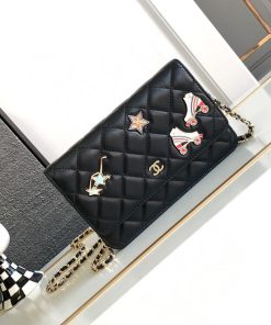 Design Chanel Wallet On Chain – Black