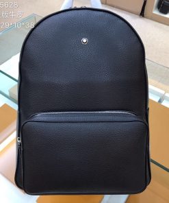 Design MONTBLANC MEISTERSTUCK SELECTION BLACK LEATHER LARGE BACKPACK BAG