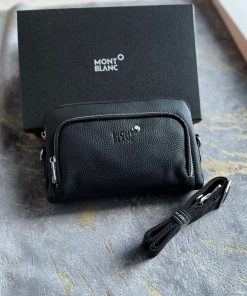 Design Montblanc Hand-stitched pebbled calfskin toiletry kit
