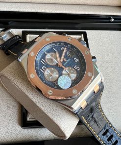Design Royal Oak Offshore 43mm RF SS Black/Blue Dial Grey Rubber Strap Swiss 4401