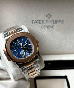Design Patek Philippe Nautilus Date Self-Winding Steel/Rose Gold