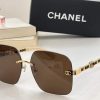 Design CHANEL Sunglasses CC Aviators Rimless