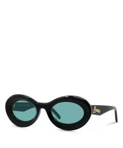 Design Loewe sunglasses Curvy Logo Acetate Oval